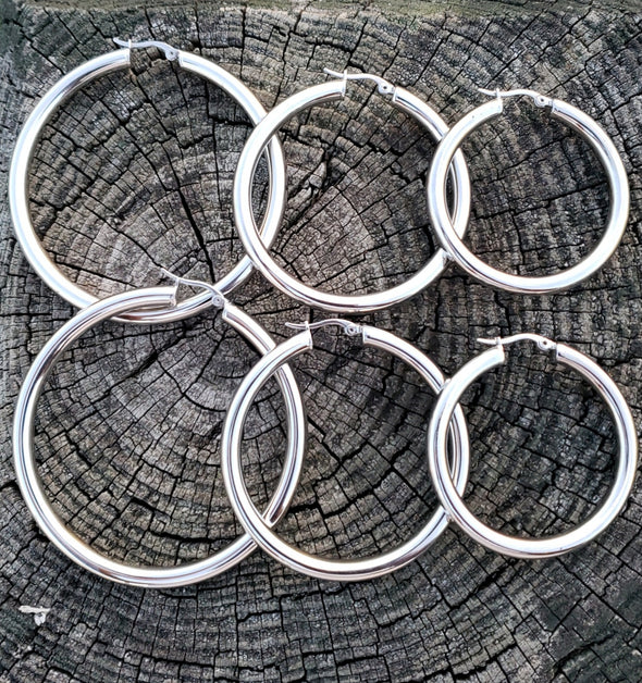 STEEL SASHA HOOPS