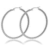 TWISTED STAINLESS STEEL HOOPS