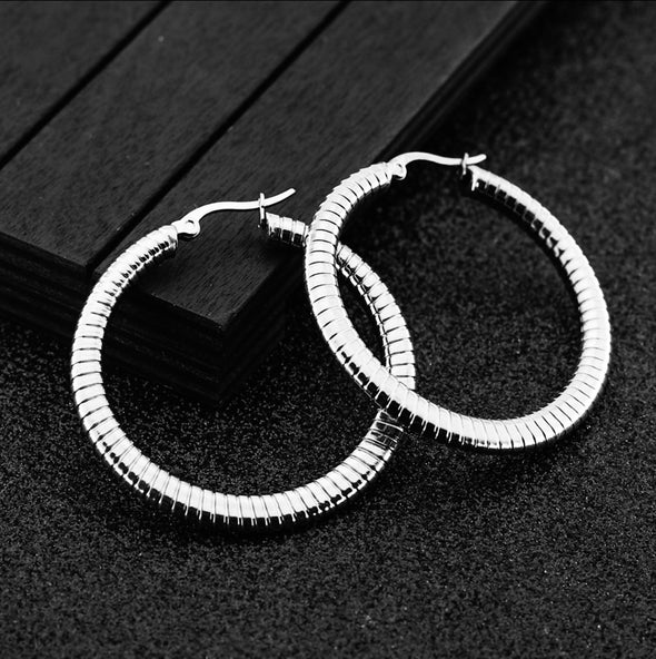 BRIDGET STAINLESS STEEL HOOPS