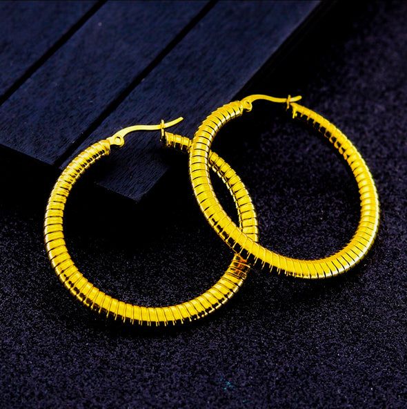 BRIDGET STAINLESS STEEL HOOPS